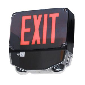 Profusion LED CWLEZXTEU1RB-SDT Single Face, Red Letters, Self Diagnostics Wet Location Polycarbonate LED Combo
