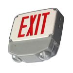 Profusion LED CWLEZXTEU1RG-TP Single Face, Red Letters, Tamper-Proof Wet Location Polycarbonate LED Combo