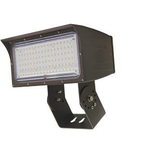 MaxLite FMM80UN-50BTSPC FLOODMAX MEDIUM: 80W 120-277V NARROW 5000K BRONZE W/ TRUNNION SWIVEL MOUNT AND BUTTON PHOTOCELL