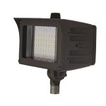 MaxLite FMS20UW-40BKTPC-SP FLOODMAX SMALL: 20W, 120-277V, WIDE, 4000K, BRONZE, 1/2" THREAD KNUCKLE MOUNT