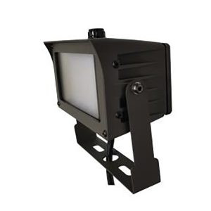 MaxLite FMS20UW-50BTSPC FLOODMAX SMALL: 20W 120-277 WIDE 5000K BRONZE W/ TRUNNION SWIVEL MOUNT