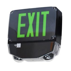 Profusion LED CWLEZXTEU2GB Double Face, Green Letters, Wet Location Polycarbonate LED Combo