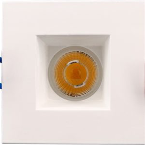 Westgate SDL2S-BF-MCT-WH Manufacturing 2 Inch LED Square Recessed Baffle Light With External Junction Box White 8W CCT 90 CRI