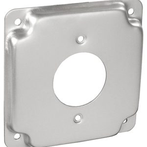 Garvin Southwire 4 Inch Square 1/2 Inch Raised 30 Amp Locking Receptacle 1.719 Inch Industrial Surface Cover (G1943)