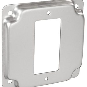 Garvin Southwire 4 Inch Square 1/2 Inch Raised Decorative Or GFCI Receptacle Industrial Surface Cover (G1947)