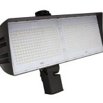 MaxLite FMX310HW-50BSKRPC FLOODMAX XLARGE: 310W 347-480V WIDE 5000K BRONZE W/ SLIPFITTER KNUCKLE MOUNT AND 3-PIN RECEPTACLE