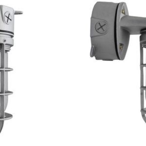 MaxLite JJC12001 JELLY JAR CEILING MOUNTED 120V E26 SOCKET WET SILVER W/ 9W A19 SBLED LAMP 3000K