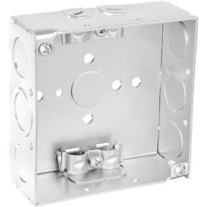 Garvin Southwire 4 Square Junction Box 2-1/8 Inch Deep (4) Non-Metallic Cable Connection Points (52171-R)