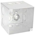 Garvin Southwire 4 Square 3-1/2 Inch Extra Deep Junction Box (8) 3/4 Inch Side Knockouts (52181-3/4)