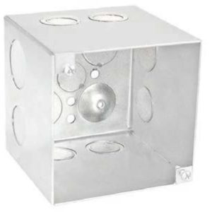 Garvin Southwire 4 Square 3-1/2 Inch Extra Deep Junction Box (8) 3/4 Inch Side Knockouts (52181-3/4)