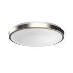 Westgate FSL-11-MCT5 11 Inch LED Single Ring Flush Mount 16W 1200Lm 5 CCT 120V Dimmable Brushed Nickel