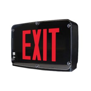 Profusion LED INDCWLEZU1R1212W-NH Single Face Red Letters No Head 12V/12W LED NEMA4X/NSF Exit Emergency Combo