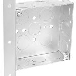 Garvin Southwire 4 Square Junction Box 1-1/2 Inch Deep Right Angle Mounting Bracket (4) 1/2 Inch And (5) (52151-AB)