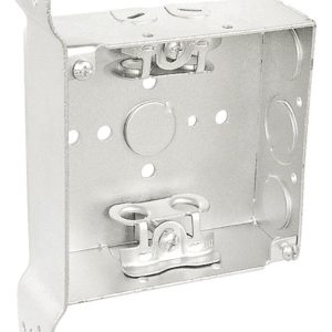 Garvin Southwire 4 Square Junction Box 1-1/2 Inch Deep With Box Clamps (52151-Box)