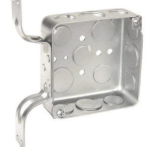 Garvin Southwire 4 Square Junction Box 1-1/2 Inch Deep With Vertical Dry Wall Bracket (52151-DWS)