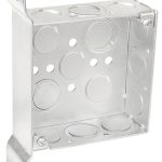 Garvin Southwire 4 Square Junction Box 1-1/2 Inch Deep (6) 1/2 Inch And (3) (52151-FS)