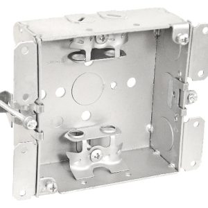 Garvin Southwire 4 Square Old Work CUT-In Box 1-1/2 Inch Deep With Clamps For Non-Metallic Cable (52151-OWR)
