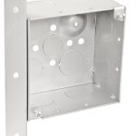 Garvin Southwire 4" Square Bracketed Box, 2-1/8" Deep - Welded, W/Conduit KO's