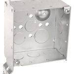 Garvin Southwire 4 Square Junction Bracket Box 2-1/8 Inch Deep (4) Non-Metallic Cable Connection Points Wood Spike (52171-WBR)