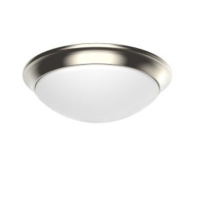 Westgate FMD-13-MCT5-BN Manufacturing 13 Inch LED Dome Flush Mount 24W 1800Lm 5 CCT 120V R80 Dimmable Brushed Nickel