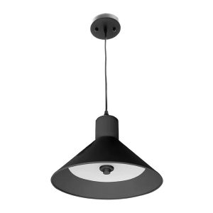 Westgate LCFE-MCT5-BK Manufacturing Glass Pendant With Rod 51 Inch LED 12W 720Lm CCT Selectable Black