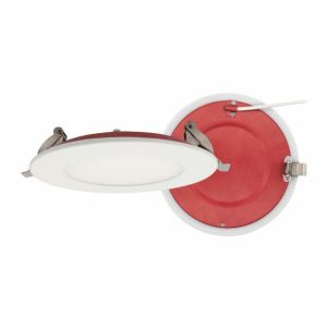 Lotus FR-LED-4-S12W-5CCT-PL-WH 4" Round Ultra Slim LED 2-Hour Fire Rated 12W 5CCT 800 lm Air-Tight Type IC Wet CRI 90+