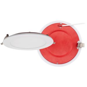Lotus FR-LED-6-S15W-5CCT-PL-WH 6" Round Ultra Slim LED 2-Hour Fire Rated 15W 5CCT 1000 lm Air-Tight Type IC Wet CRI 90+