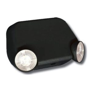Profusion LED E-1B-V2RC Black LED Low Profile Thermoplastic Emergency Light w/ Remote Capability
