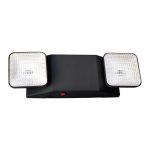 Profusion LED R-1B-HTR Black Incandescent Thermoplastic Emergency Unit w/ Internal Heater