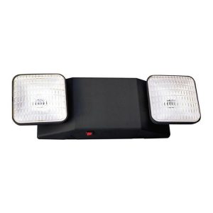 Profusion LED R-1B-HTR Black Incandescent Thermoplastic Emergency Unit w/ Internal Heater