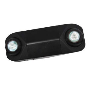Profusion LED RMR-16B-PLED Black MR-16 LED Semi-Recessed Thermoplastic Emergency Unit