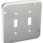Garvin Southwire 4-11/16 Industrial Surface Cover 1/2 Inch Raised Two Toggle (72C36)