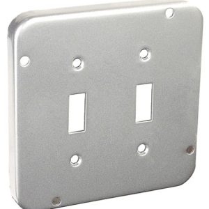 Garvin Southwire 4-11/16 Industrial Surface Cover 1/2 Inch Raised Two Toggle (72C36)