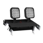 Profusion LED LED-R-7B Black LED Recessed Steel Emergency Unit