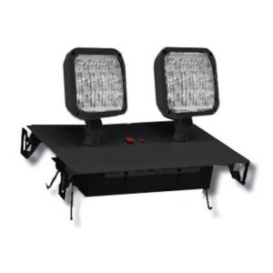 Profusion LED LED-R-7B Black LED Recessed Steel Emergency Unit