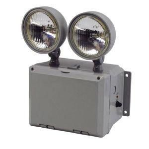 Profusion LED TFX-2-HTR Gray Incandescent Wet Location Recessed Steel Emergency Unit w/ Internal Heater