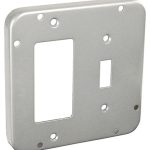 Garvin Southwire 4-11/16 Industrial Surface Cover 1/2 Inch Raised GFCI/Decorative And Toggle Switch (72C48)