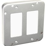 Garvin Southwire 4-11/16 Industrial Surface Cover 1/2 Inch Raised (2) GFCI/Decorative (72C49)
