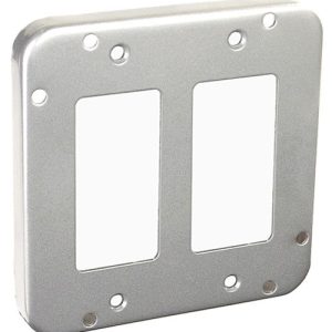 Garvin Southwire 4-11/16 Industrial Surface Cover 1/2 Inch Raised (2) GFCI/Decorative (72C49)