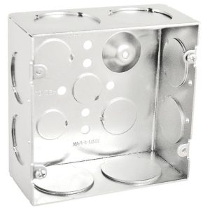 Garvin Southwire 4-11/16 Welded Junction Box 2-1/8 Inch Deep 1 And 1-1/4 Inch Knockouts (72171-1-1/4W)