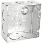 Garvin Southwire 4-11/16 Welded Junction Box 2-1/8 Inch Deep 1 Inch Knockouts (72171-1W)