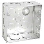 Garvin Southwire 4-11/16 Welded Junction Box 2-1/8 Inch Deep 3/4 And 1 Inch Knockouts (72171-3/4-1W)