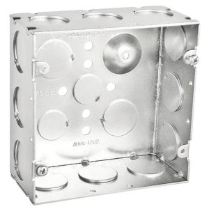 Garvin Southwire 4-11/16 Welded Junction Box 2-1/8 Inch Deep 3/4 Inch Knockouts (72171-3/4W)
