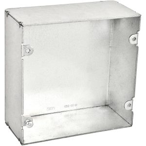Garvin Southwire 4-11/16 Blank Welded Junction Box 2-1/8 Inch Deep No Knockouts (72171-BLNKW)