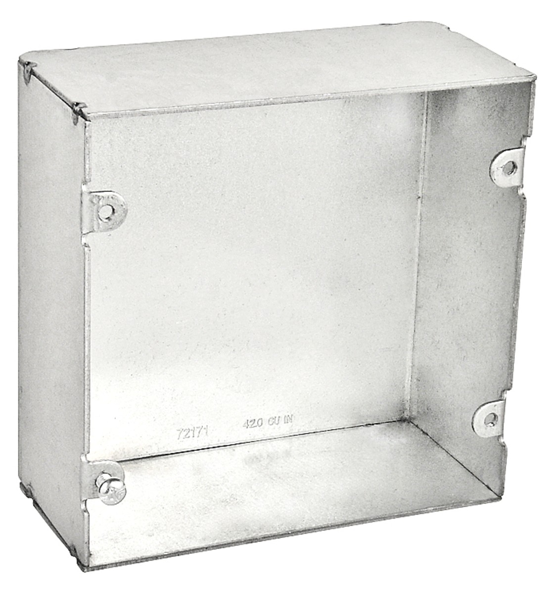 Garvin Southwire 4-11/16 Blank Welded Junction Box 2-1/8 Inch Deep No Knockouts (72171-BLNKW)