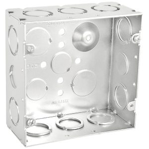 Garvin Southwire 4-11/16 Welded Junction Box 2-1/8 Inch Deep 1/2 And 3/4 Inch Knockouts (72171-SW)