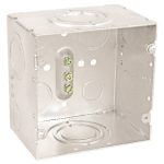 Garvin Southwire 4-11/16 Data Cable Junction Box With Angle Bracket 3.3 Inch Deep Concentric Knockouts (72181-DTAB)