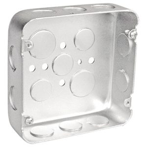 Garvin Southwire 4-11/16 Drawn Junction Box 1-1/2 Inch Deep 3/4 Inch Knockouts (72151-3/4)