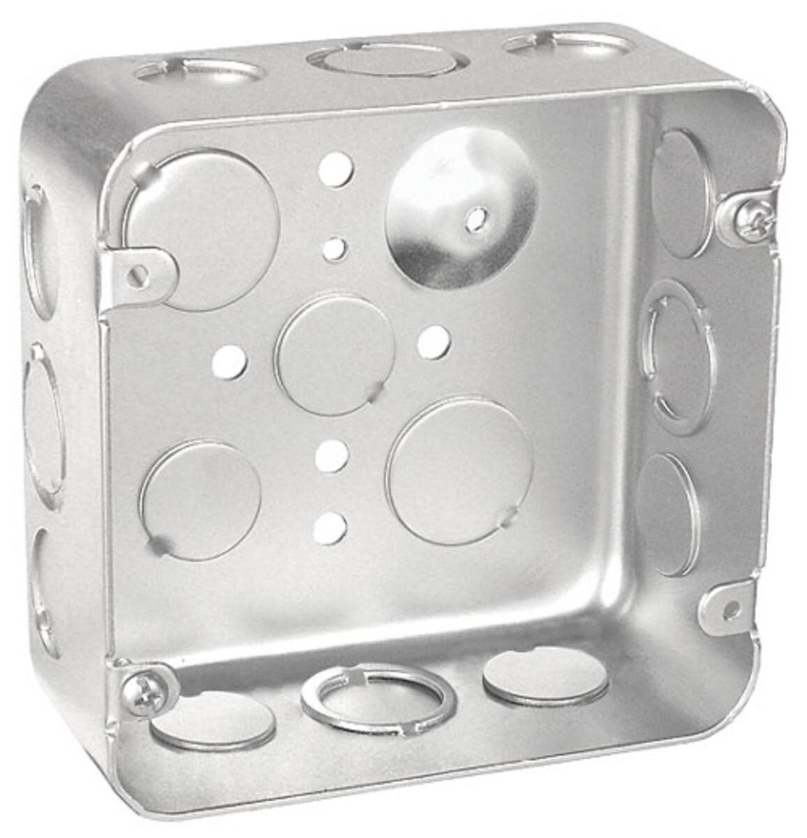 Garvin Southwire 4-11/16 Drawn Junction Box 1-1/2 Inch Deep 1/2 And 3/4 Inch Knockouts (72151-S)