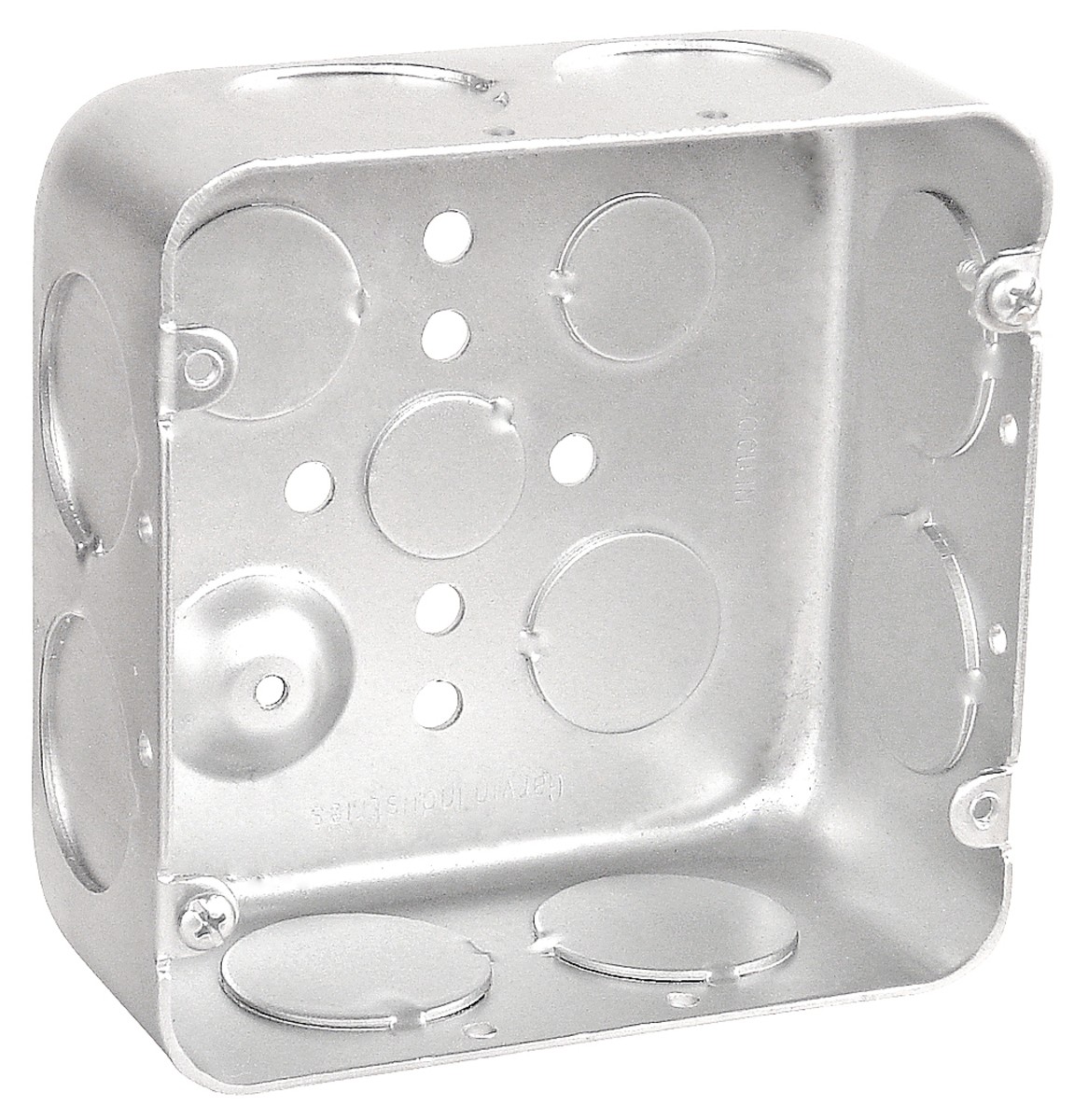 Garvin Southwire 4-11/16 Drawn Junction Box 2-1/8 Inch Deep 1 Inch Knockouts (72171-1)